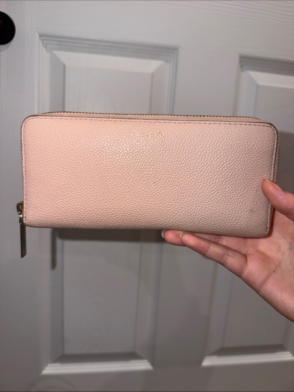kate spade Pale Pink Zip-Around Wallet